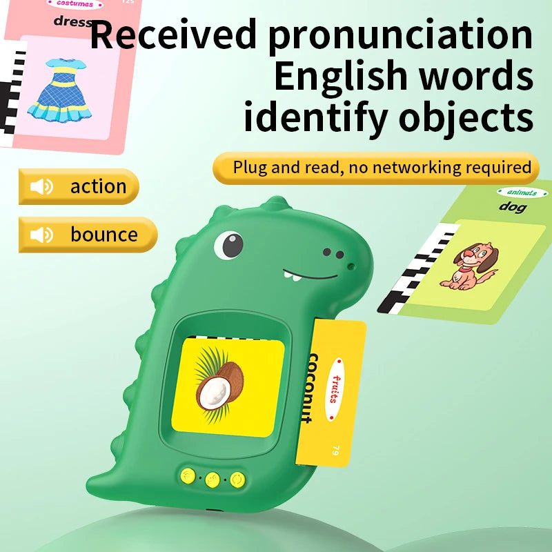 Dinosaur Talking Flash Cards with 224 Sight Words