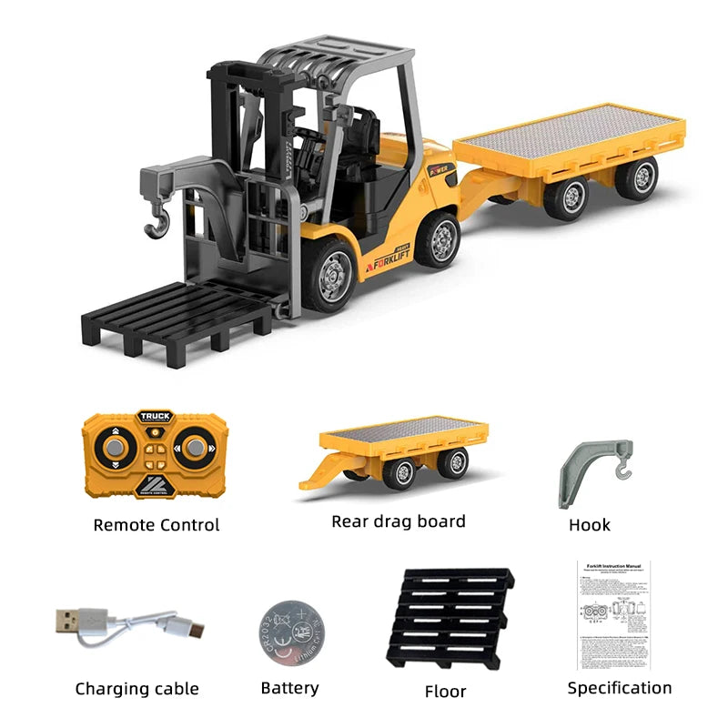 Mini RC Construction Vehicles 1:64 – Pro Alloy