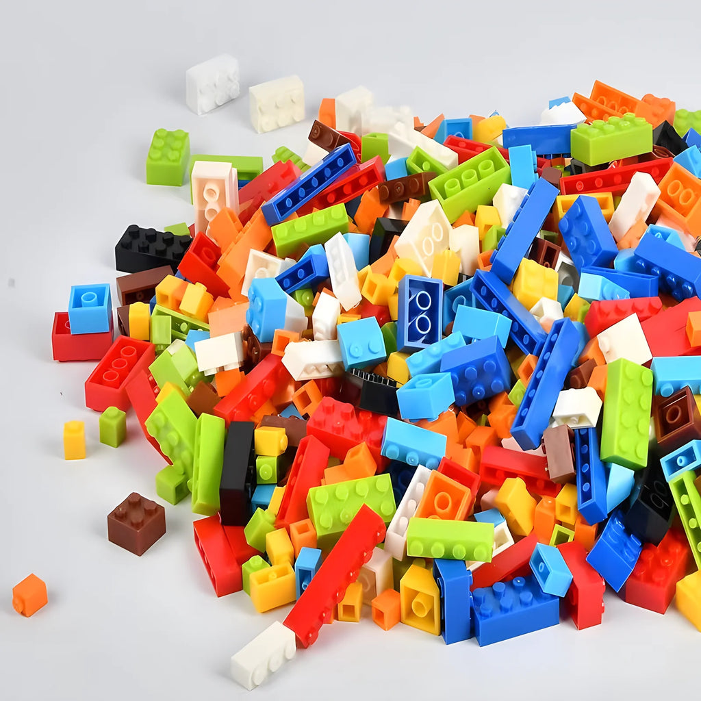 Classic Building Bricks Bulk Set (300 to 1000 Pieces)