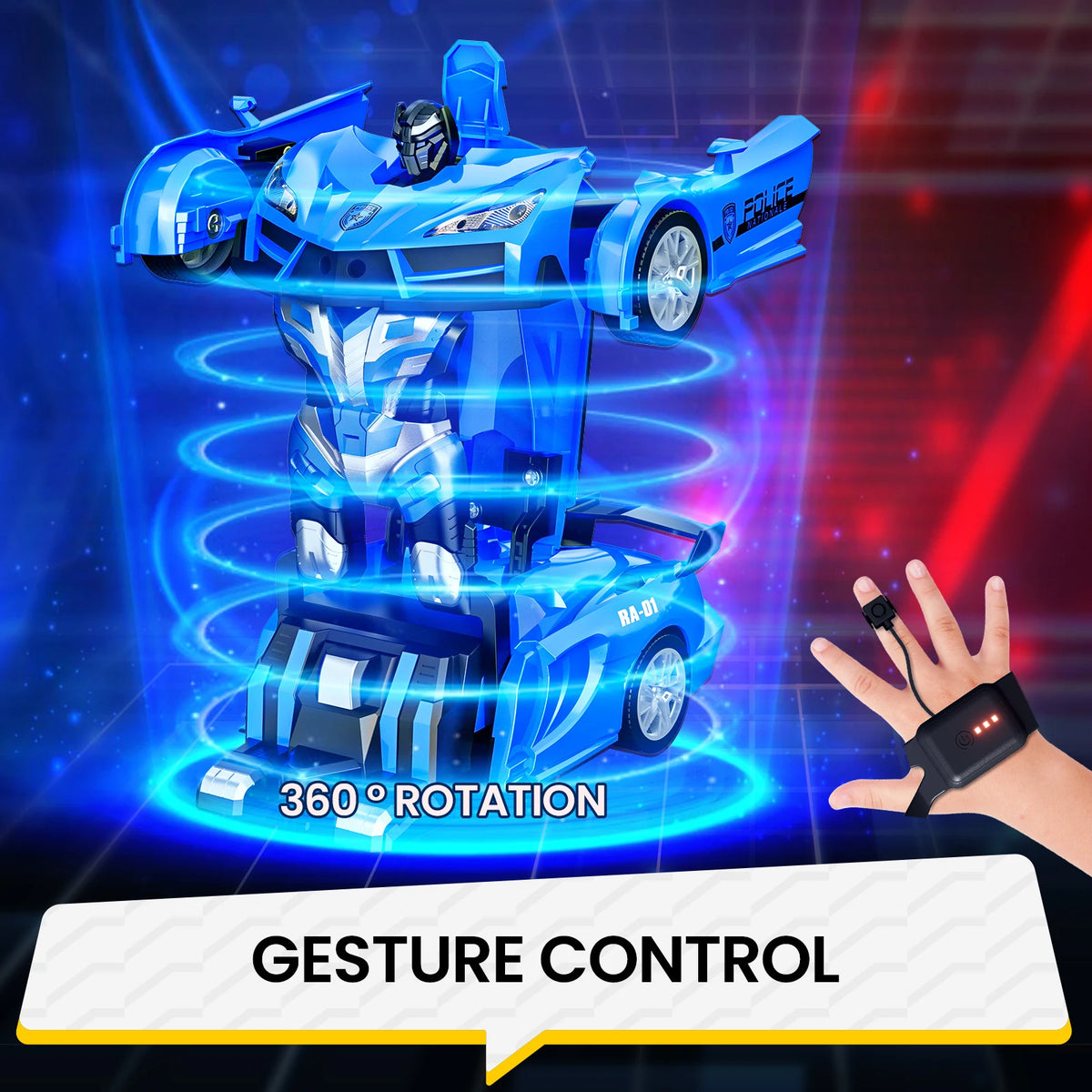 Gesture Control Transforming Robot Car