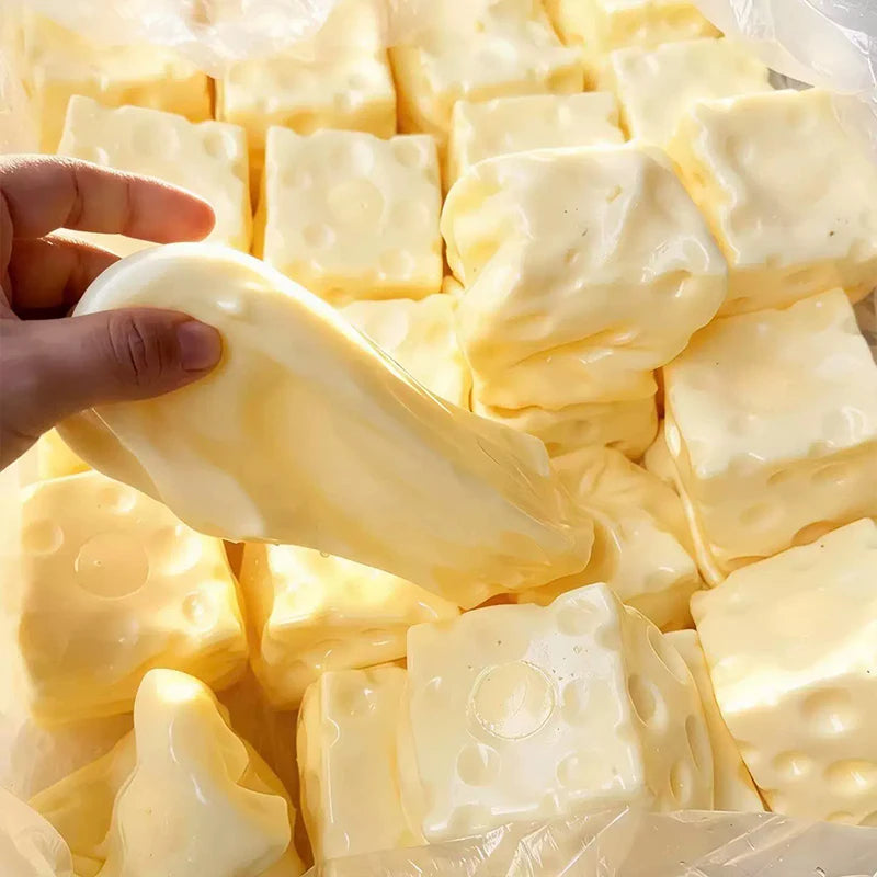 Squishy Cheese Cube Stress Ball