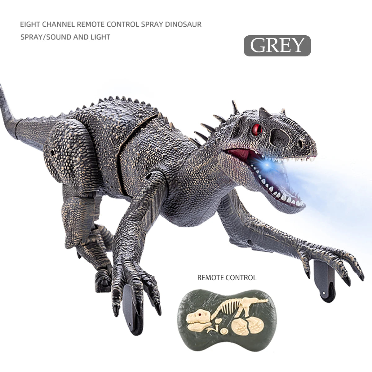 Walking RC Dinosaur with Lights & Roar