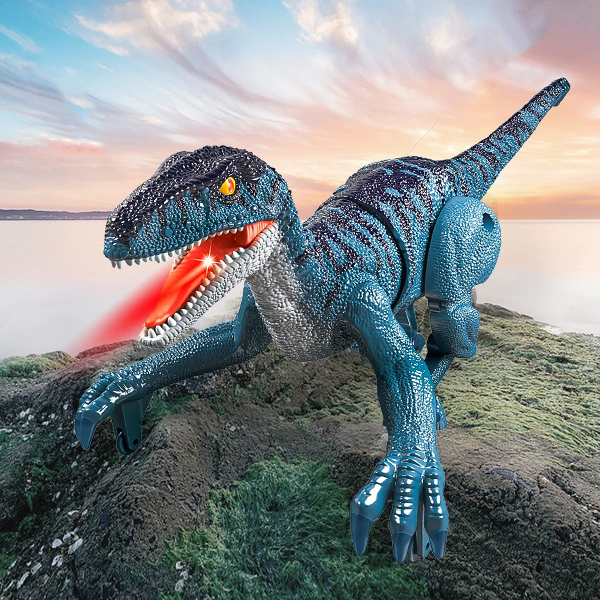 Walking RC Dinosaur with Lights & Roar