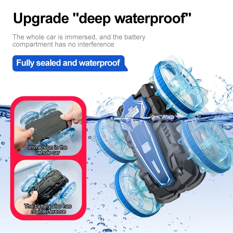 Amphibious Land and Water Stunt Car