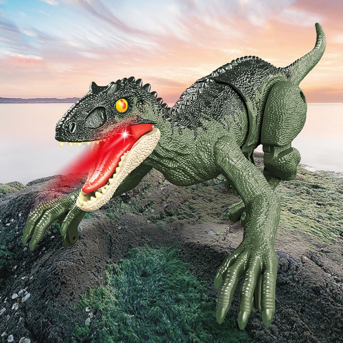 Walking RC Dinosaur with Lights & Roar