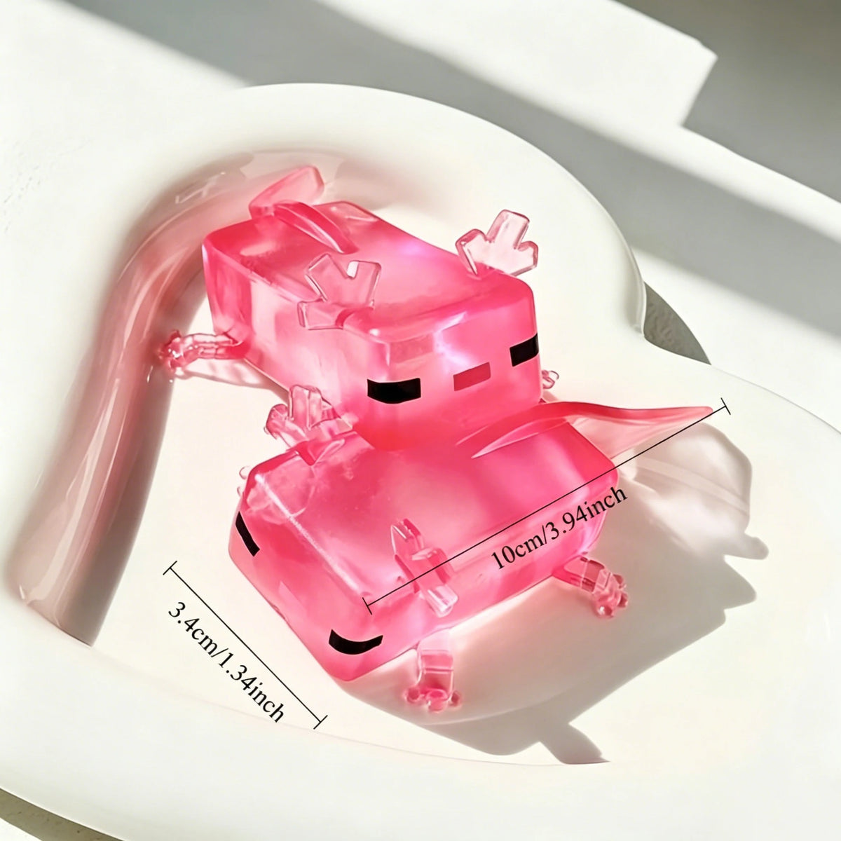 Jelly Axolotl Squish Cube