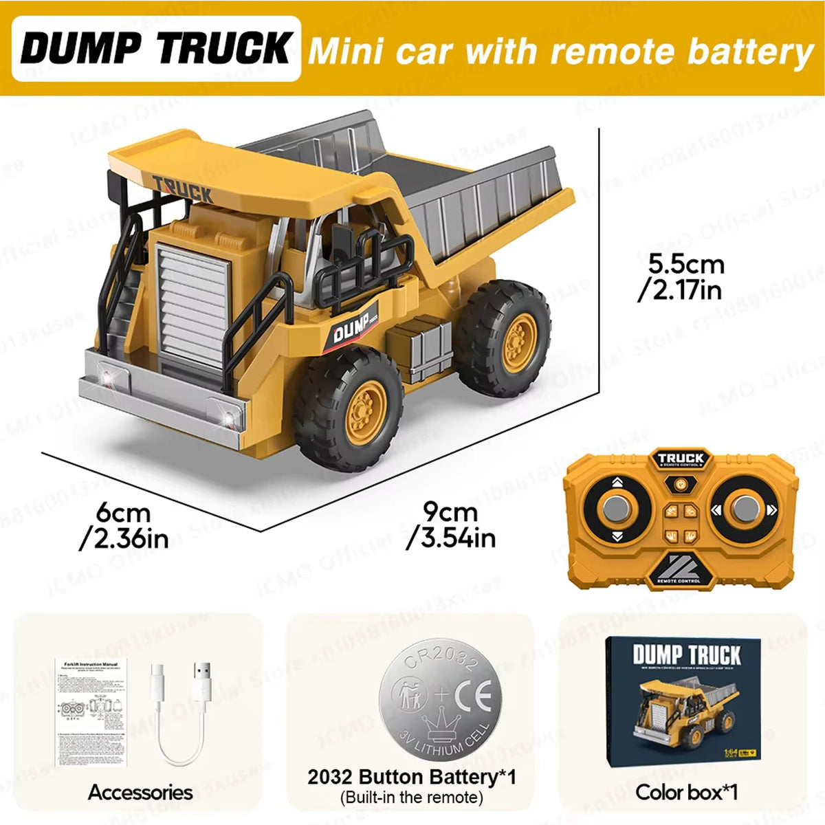 Mini RC Construction Vehicles 1:64 – Pro Alloy