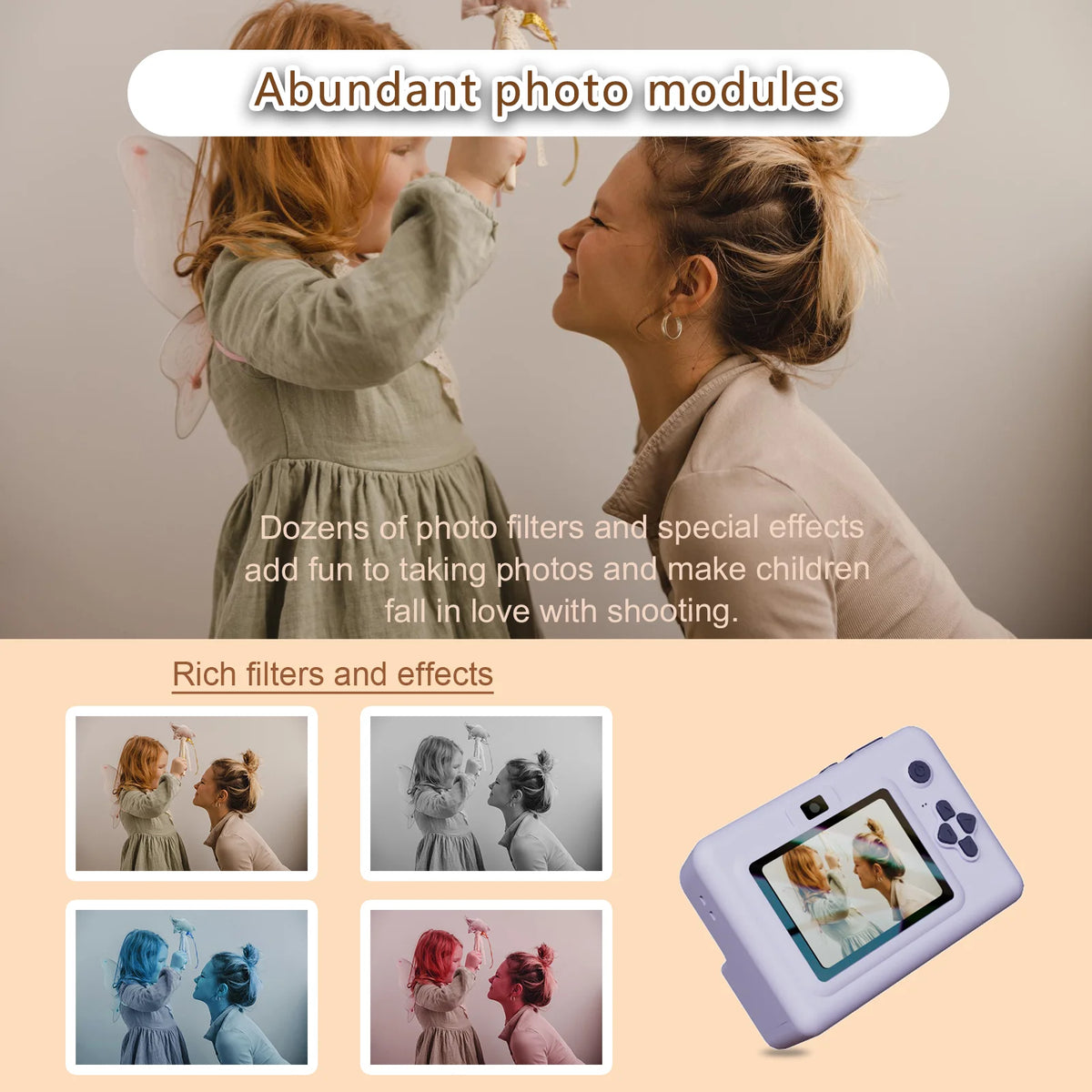 Kids Instant Print Camera