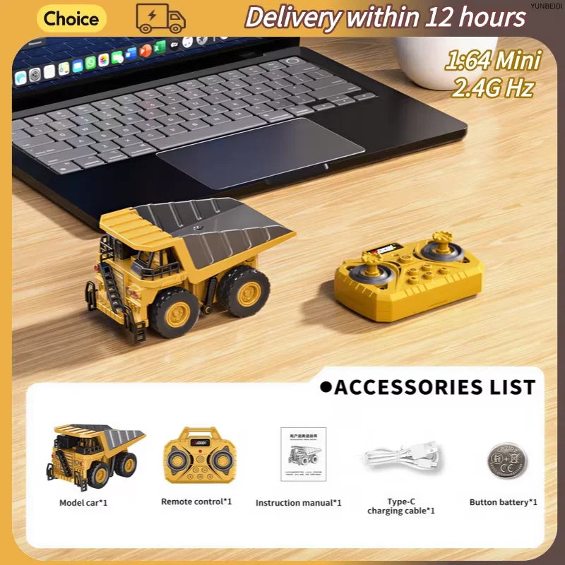 Mini RC Construction Vehicles 1:64