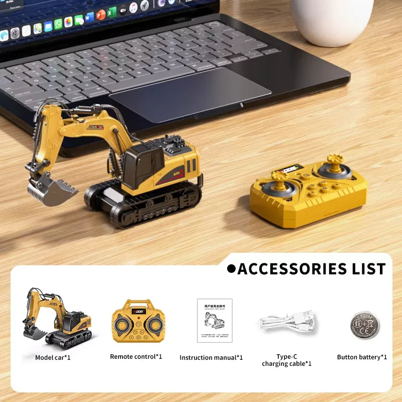 Mini RC Construction Vehicles 1:64