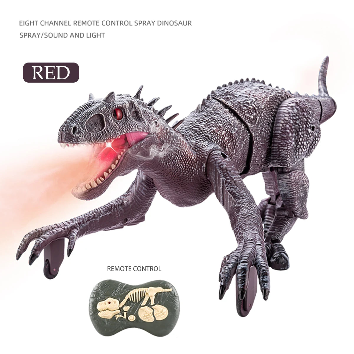 Walking RC Dinosaur with Lights & Roar