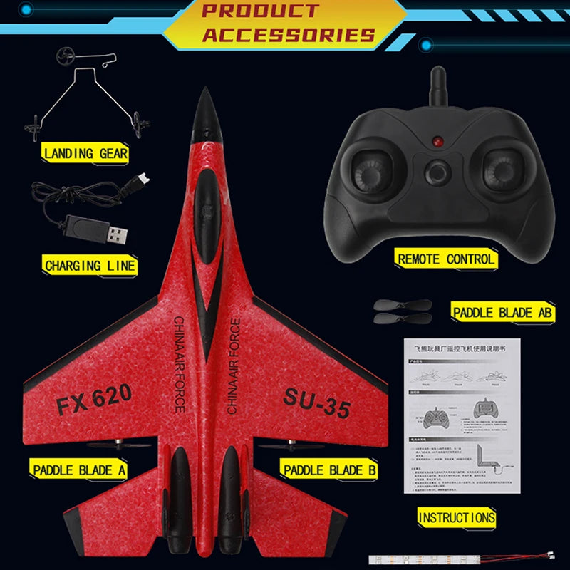 SU-35 Foam RC Fighter Jet