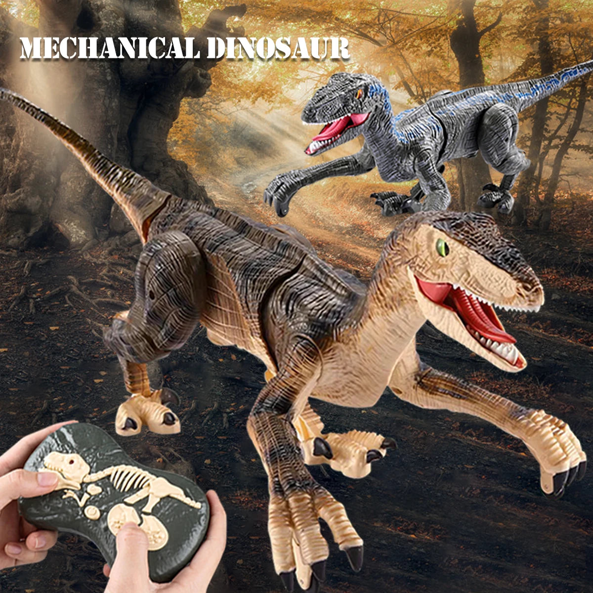 Walking RC Dinosaur with Lights & Roar