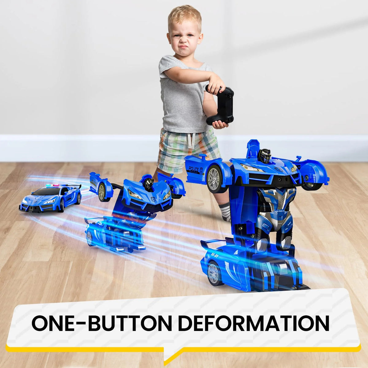 Gesture Control Transforming Robot Car