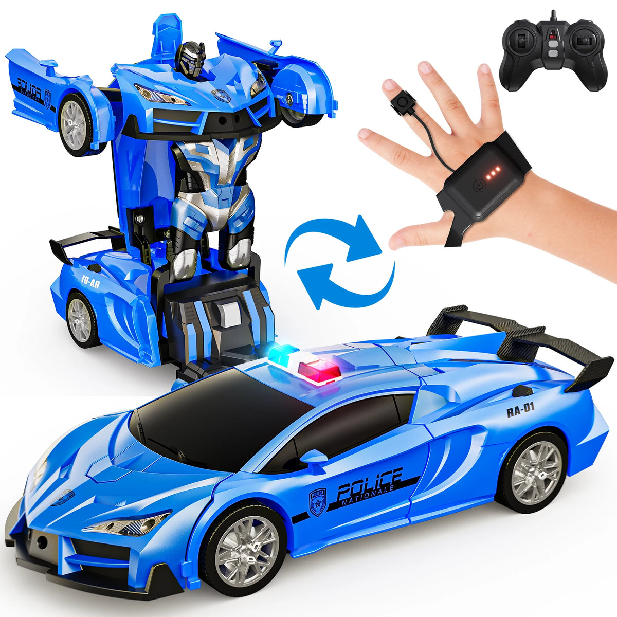 Gesture Control Transforming Robot Car
