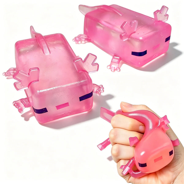 Jelly Axolotl Squish Cube