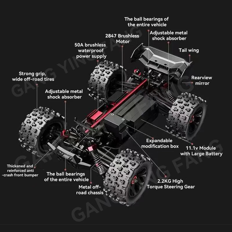 Pro Brushless RC Car 1:16 – 85km/h 4WD