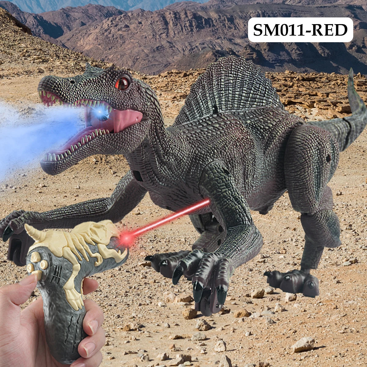 Walking RC Dinosaur with Lights & Roar