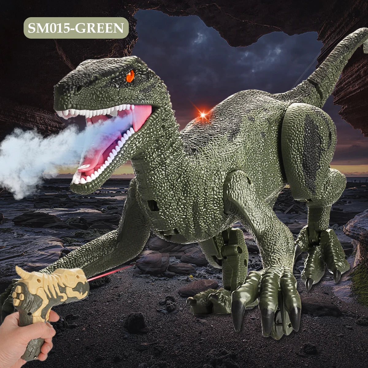 Walking RC Dinosaur with Lights & Roar