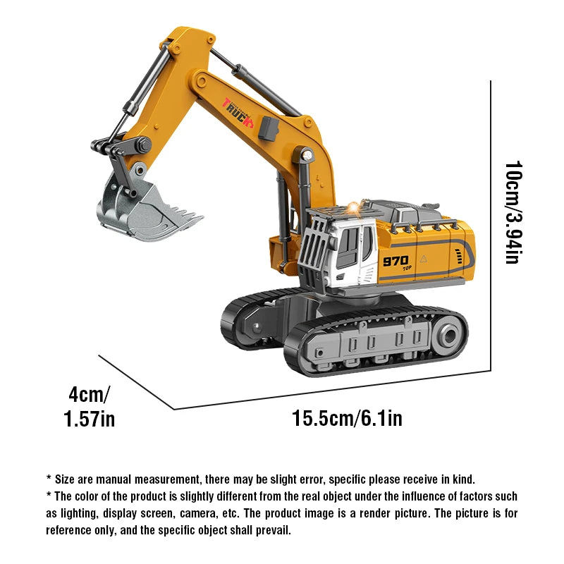 Mini RC Construction Vehicles 1:64 – Pro Alloy