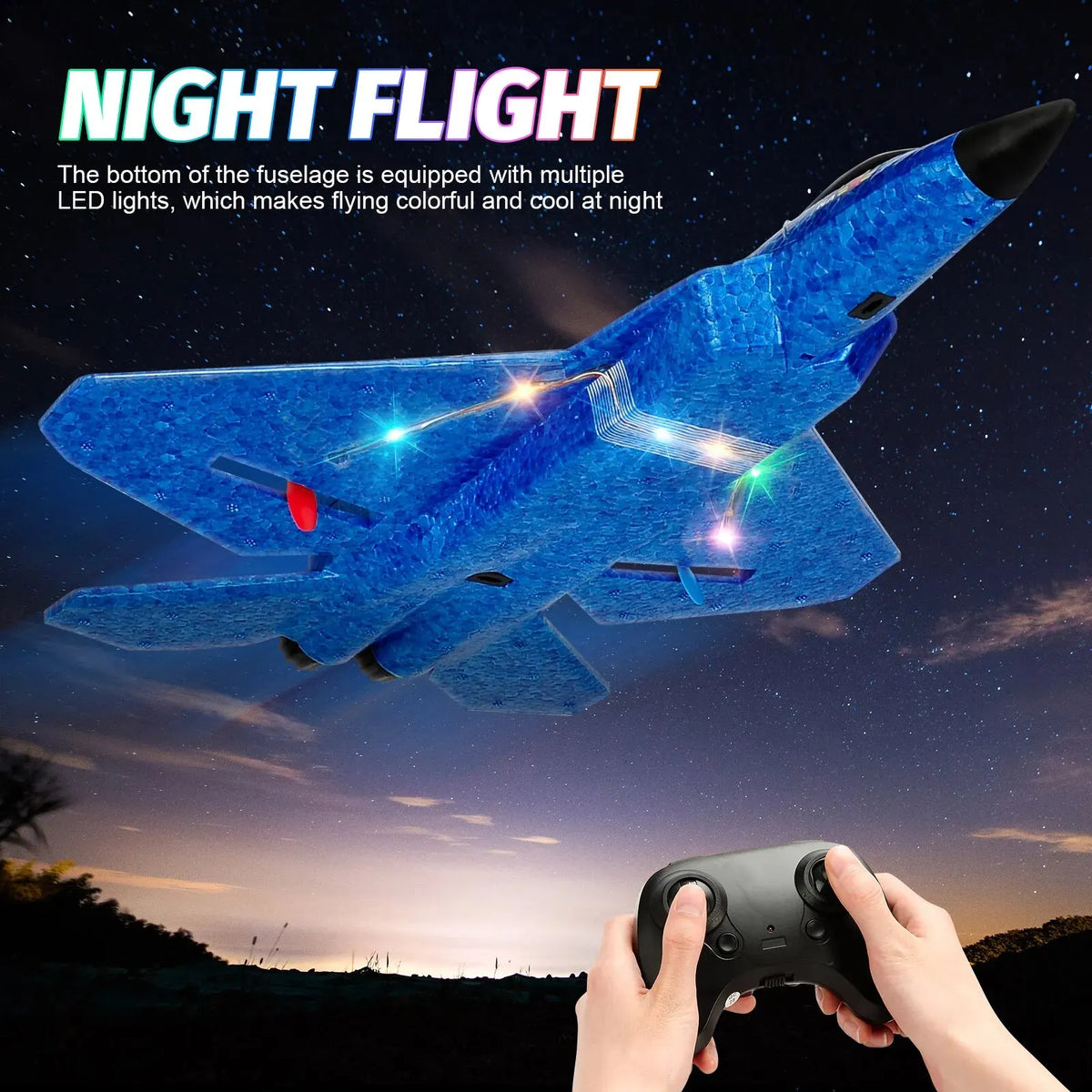 F-22 LED Foam RC Plane