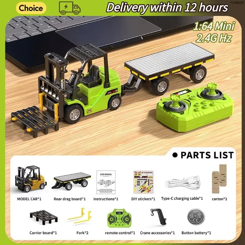 Mini RC Construction Vehicles 1:64