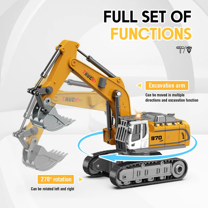 Mini RC Construction Vehicles 1:64 – Pro Alloy