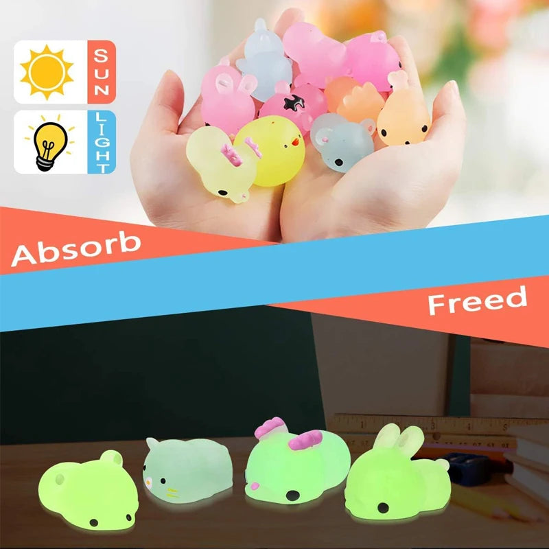 Glow-in-the-Dark Mochi Squishies