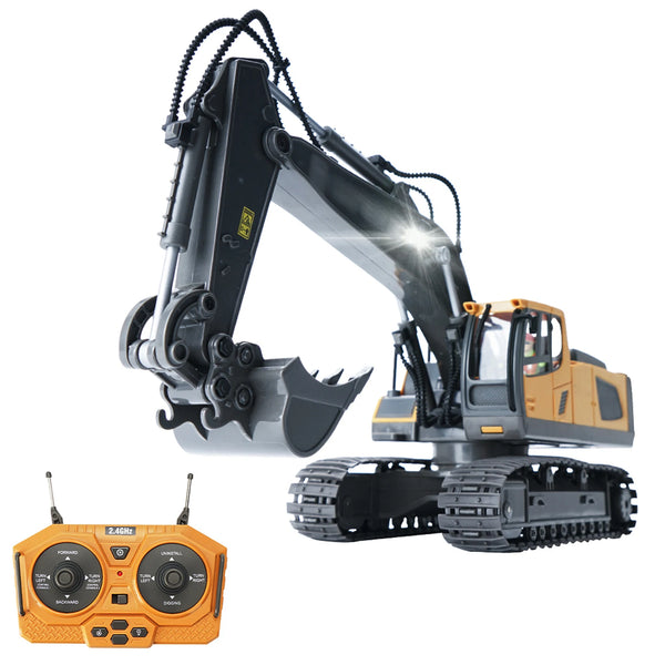 11-Channel RC Excavator 1:20 with Lights and Sound