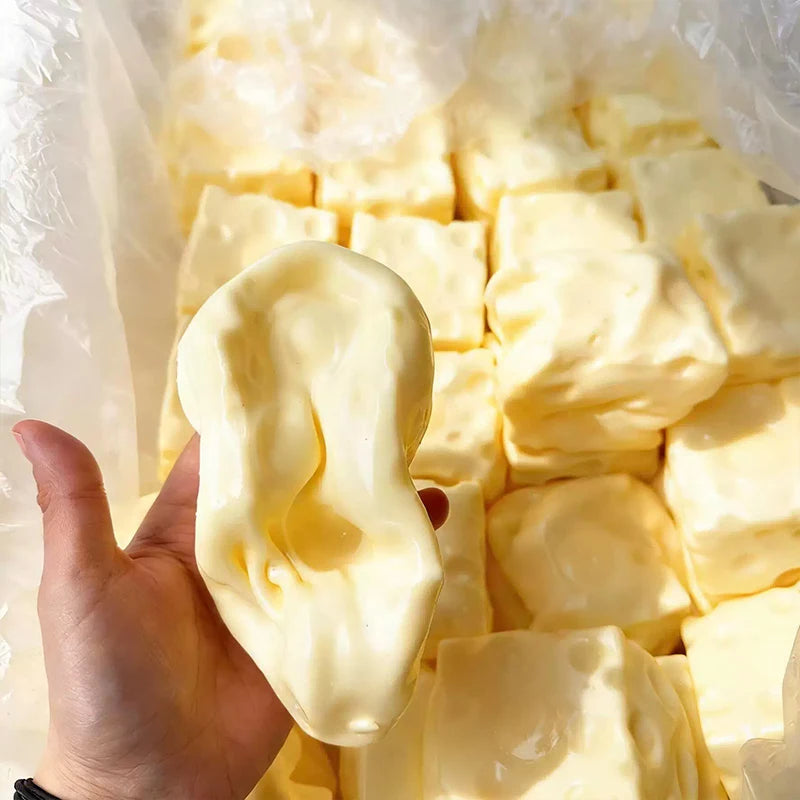 Squishy Cheese Cube Stress Ball