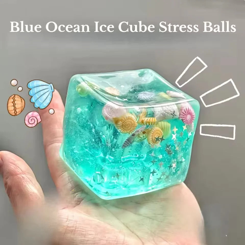 Ocean Cube Squish Block