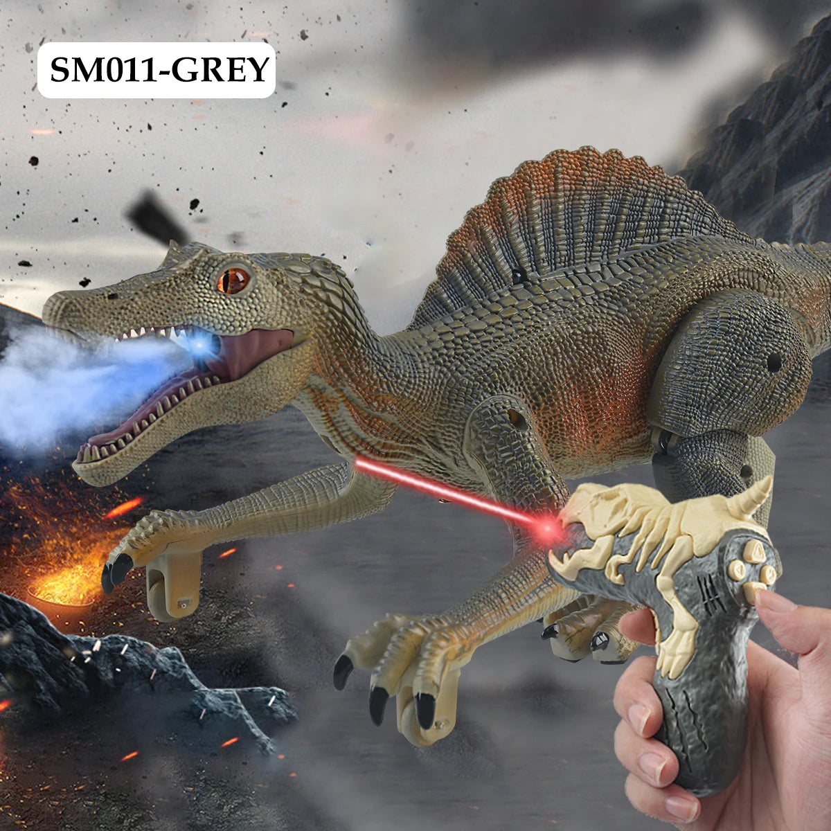 Walking RC Dinosaur with Lights & Roar