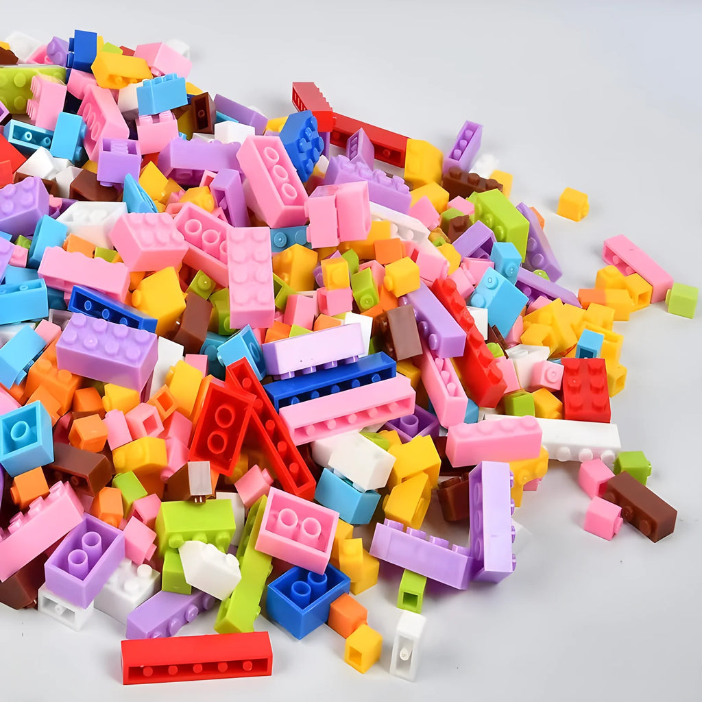 Classic Building Bricks Bulk Set (300 to 1000 Pieces)