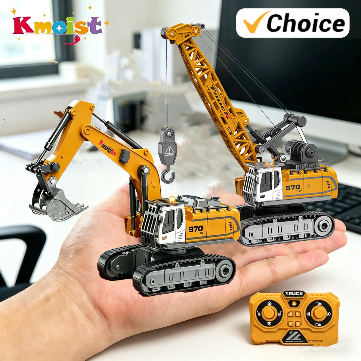 Mini RC Construction Vehicles 1:64 – Pro Alloy
