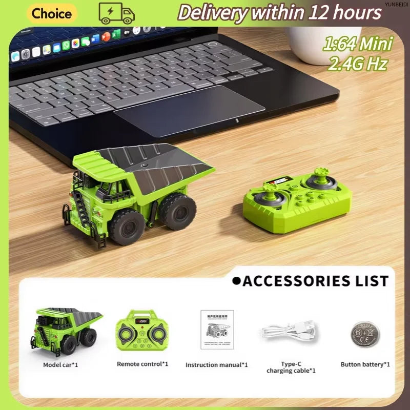 Mini RC Construction Vehicles 1:64